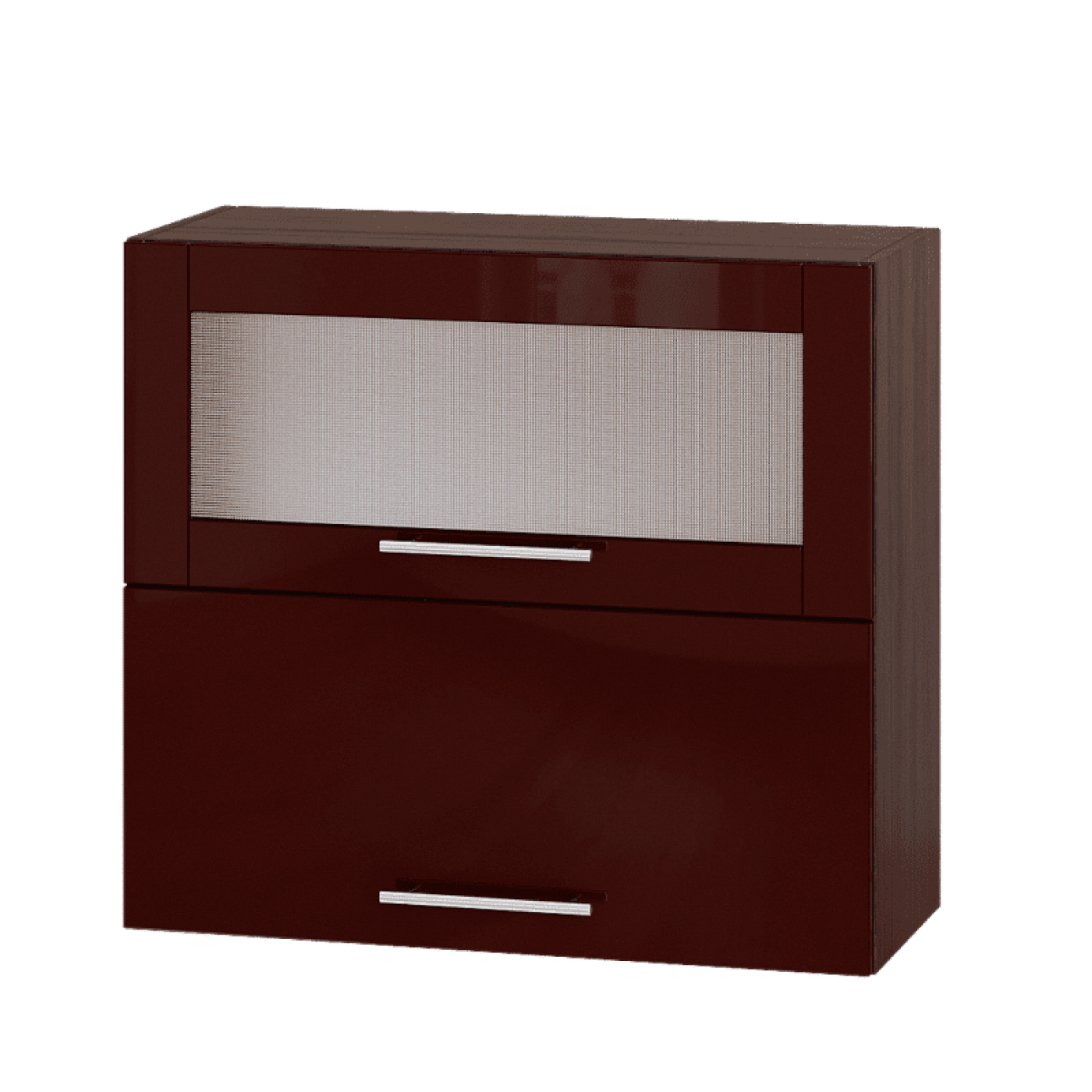 Кухня МОДЕРН ВВГ14-800 Верх 800 горизонт витрина+фасад гл. высота 720