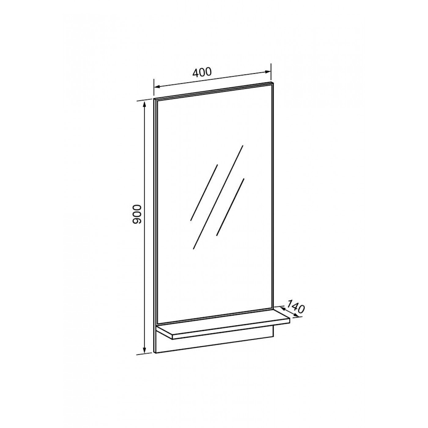 Брайт зеркало 400