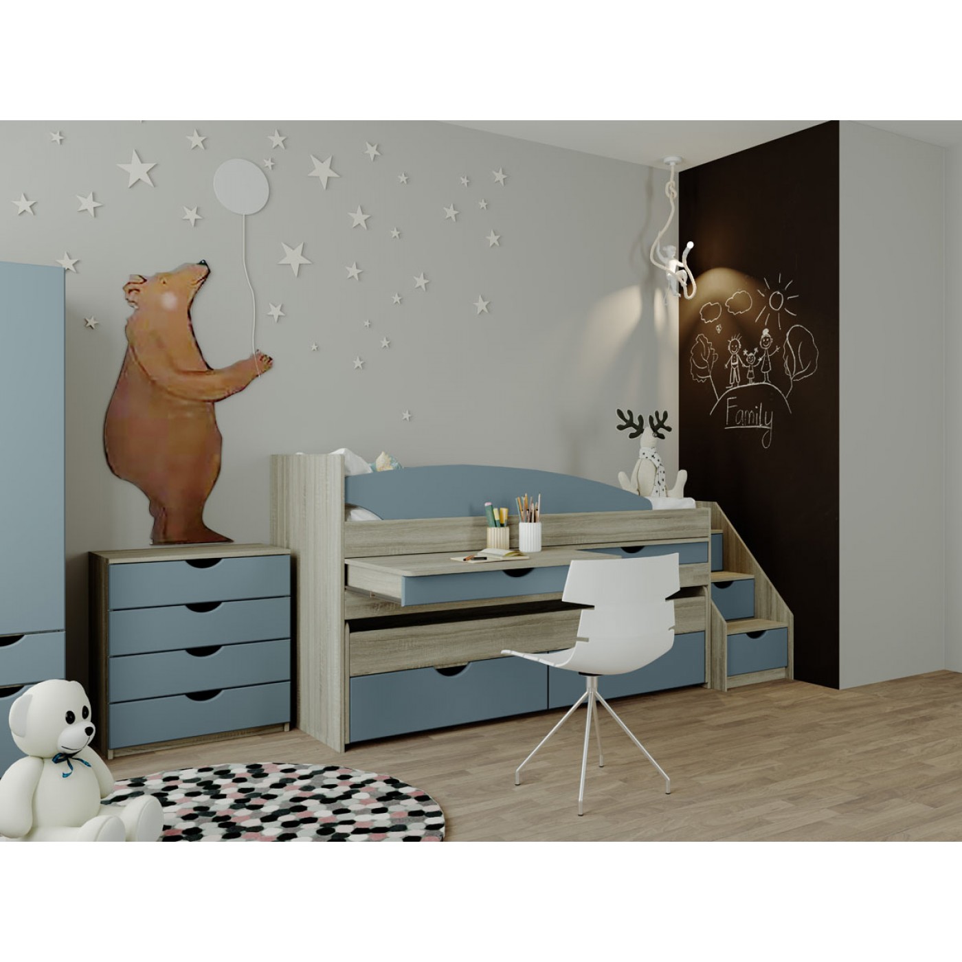 Саванна кровать 1-сп (б / матраса)