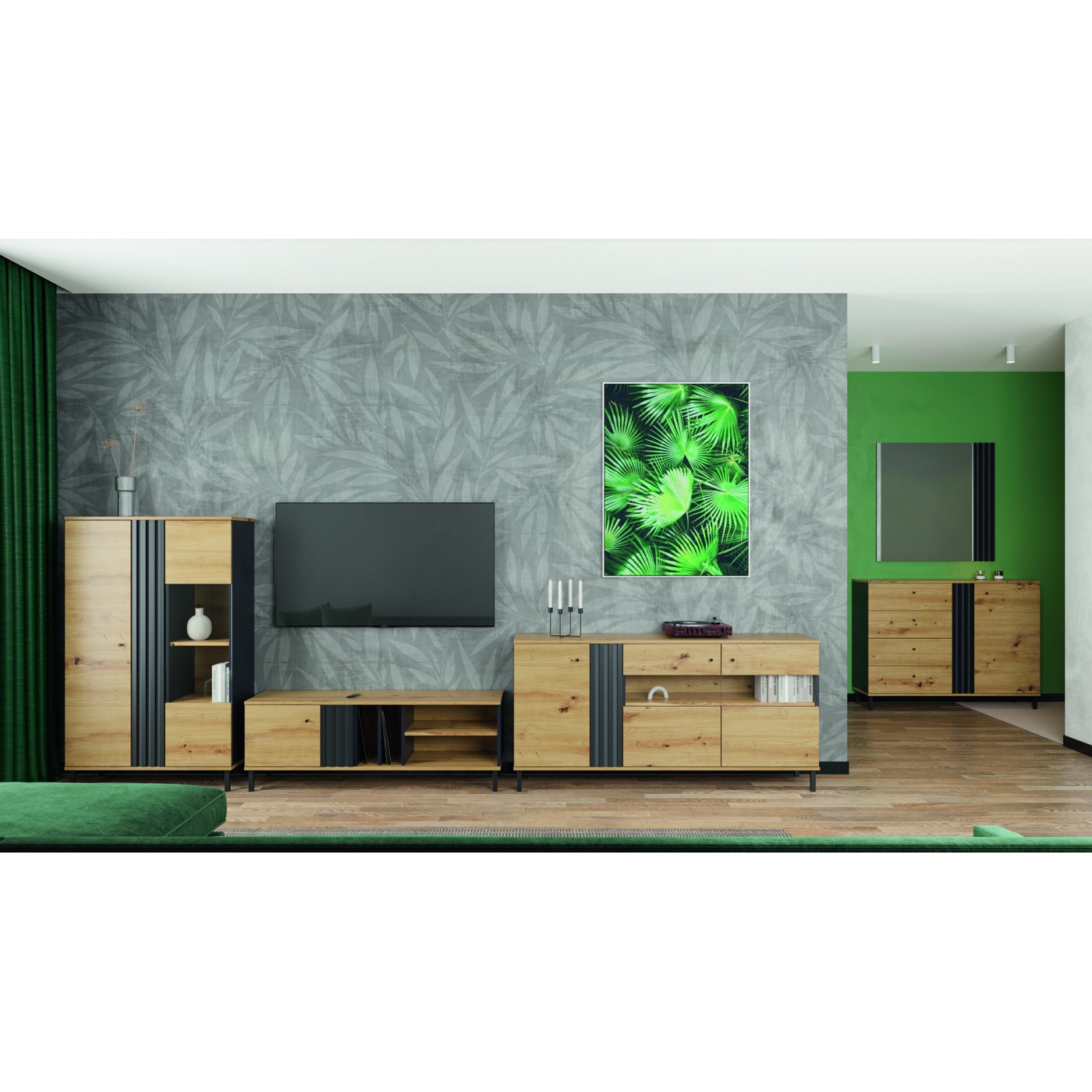 Комод 1Д 4Ш Тео