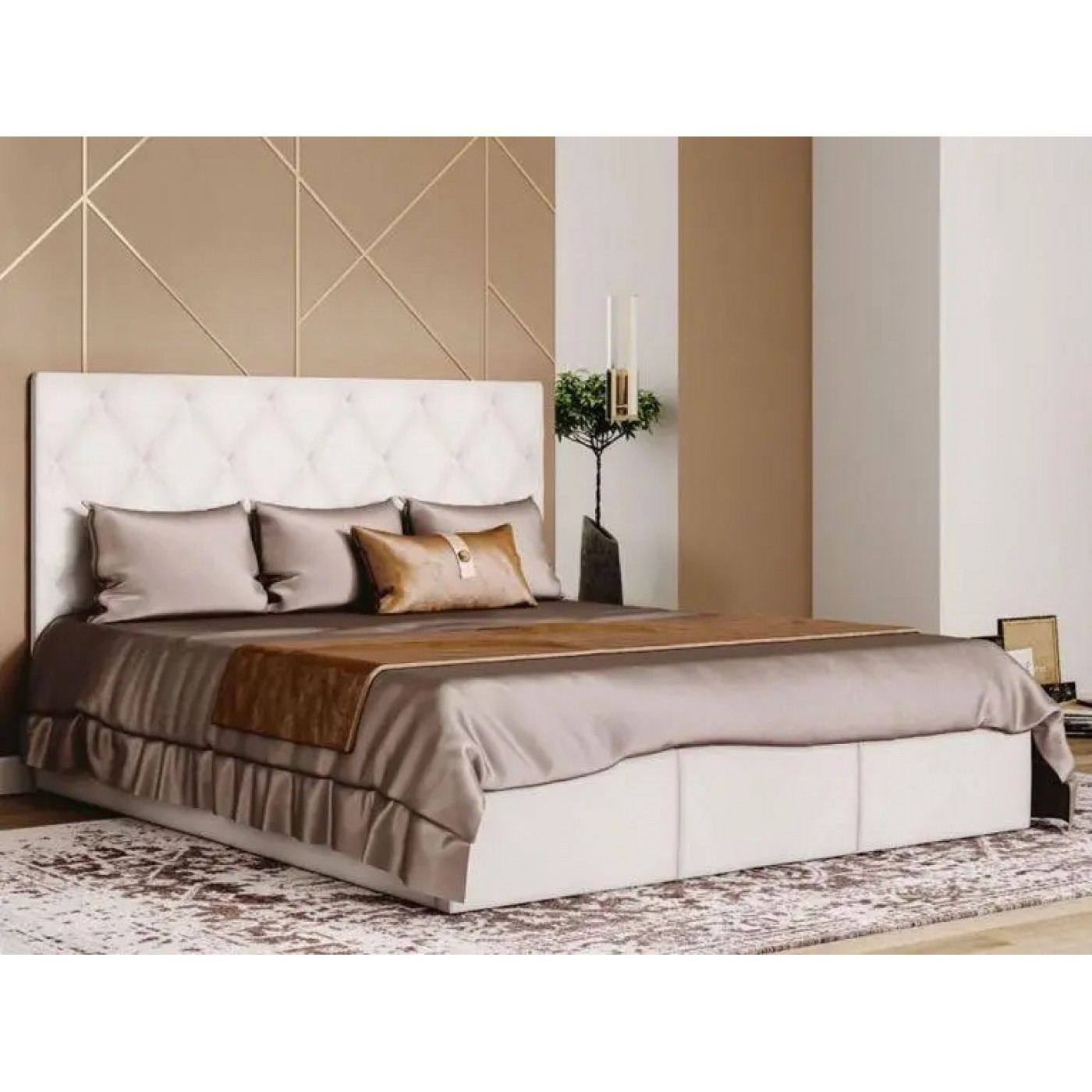 Мяке Ліжко Кароліна -2 (Ліжко 2-сп з під. мех. № 2)