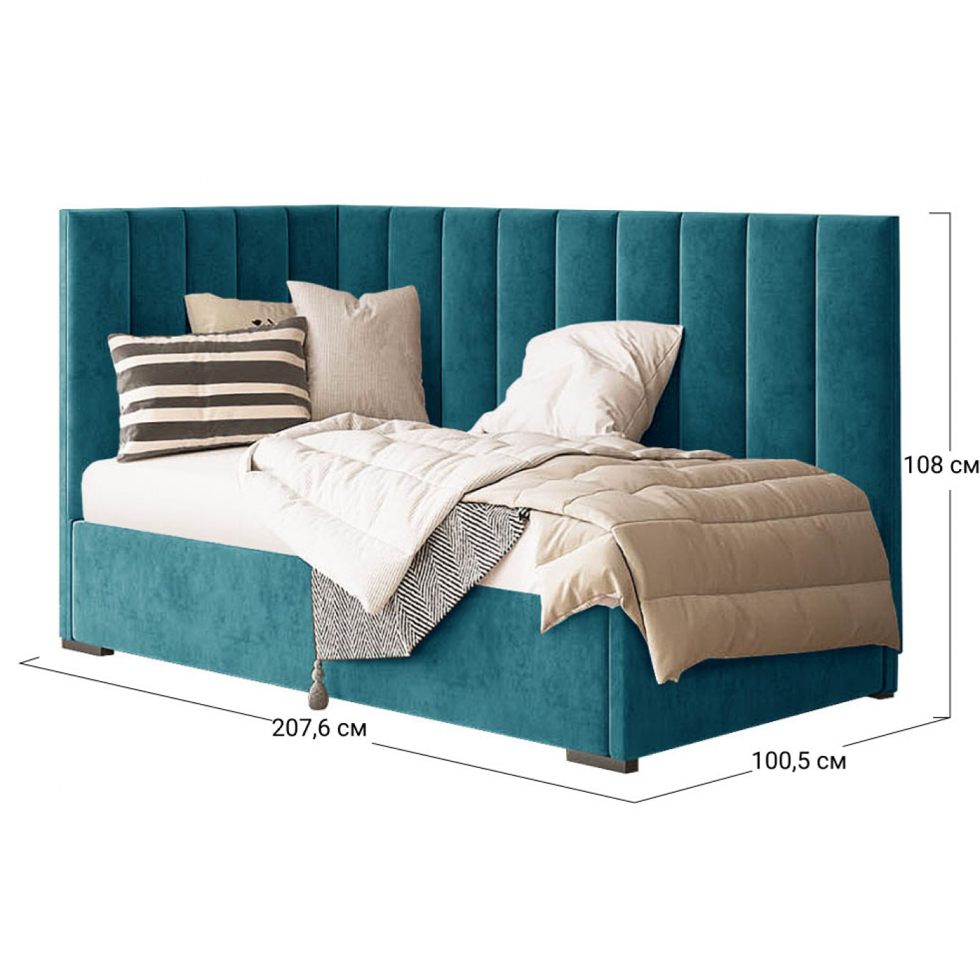 Кровать 1-сп Саманта 4 без під. Мех