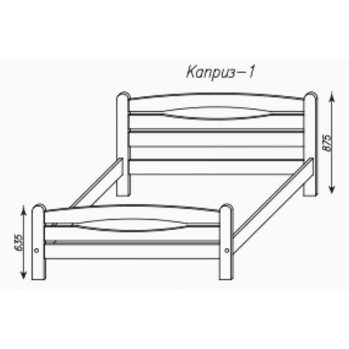 Кровать «Каприз-1»