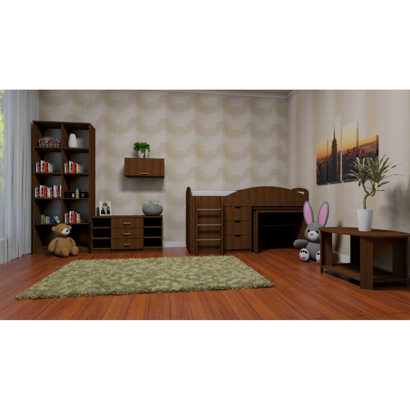 Універсал Ліжко горище